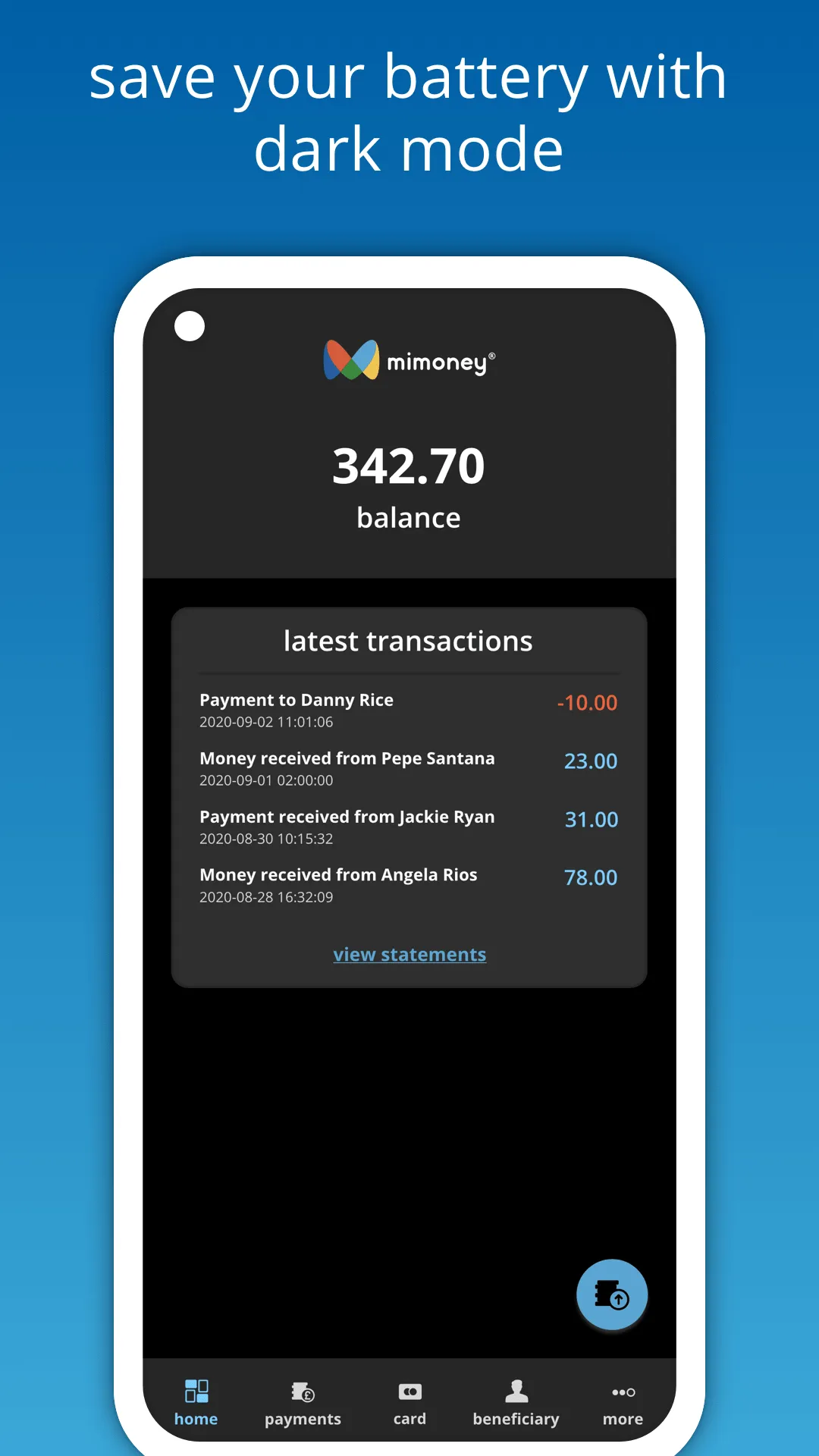 mimoney | Indus Appstore | Screenshot