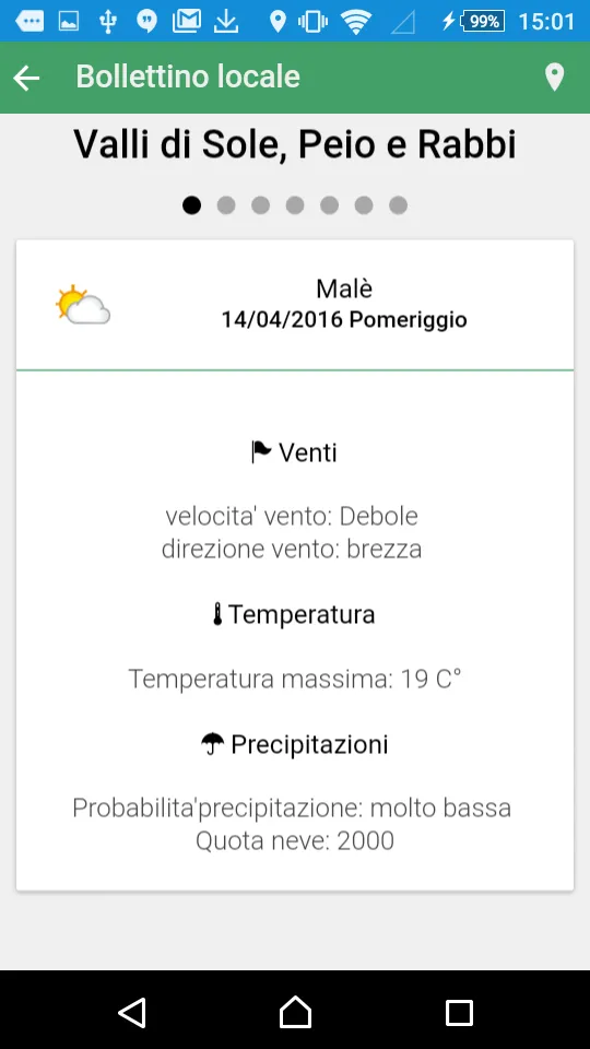 FEM Dati Meteo Trentino | Indus Appstore | Screenshot