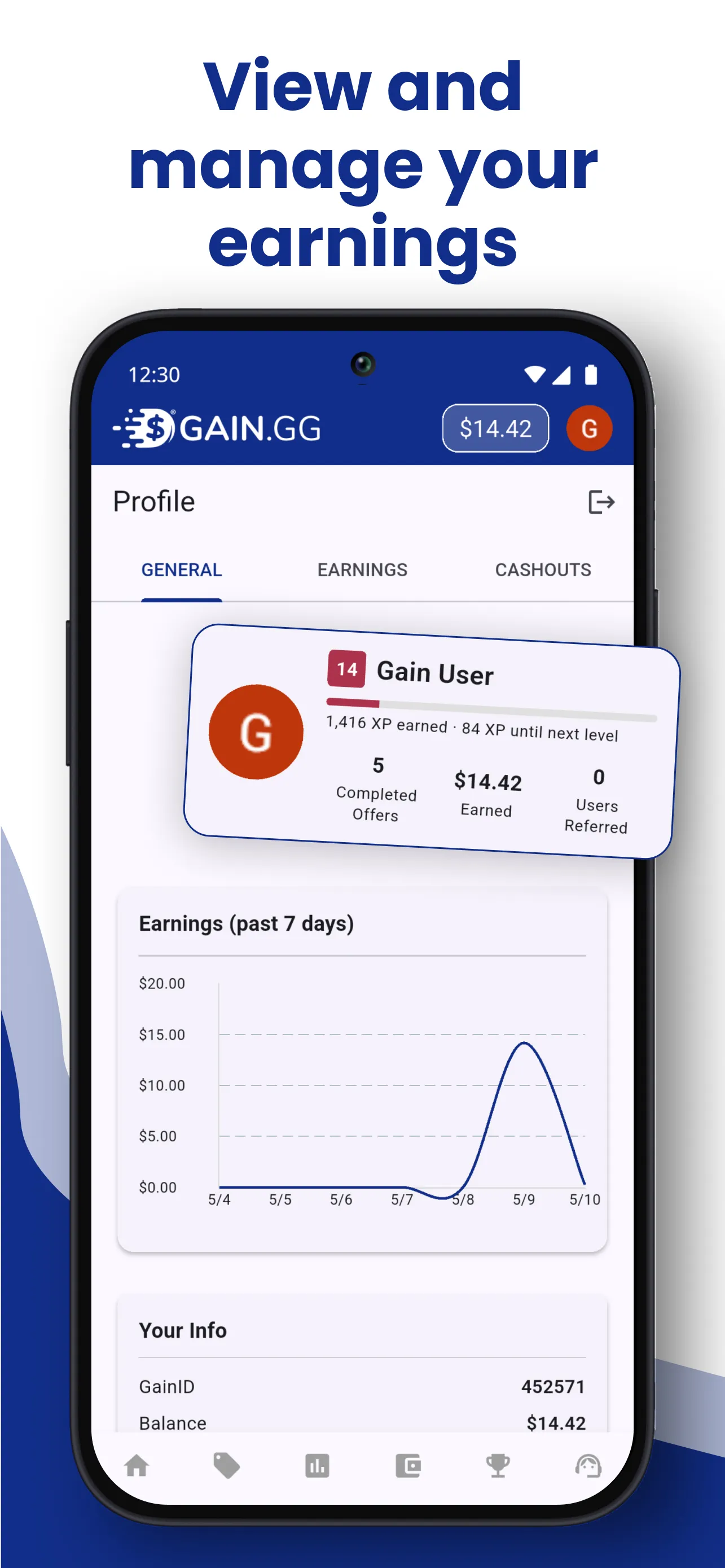 GAIN.GG – Earn Cash | Indus Appstore | Screenshot