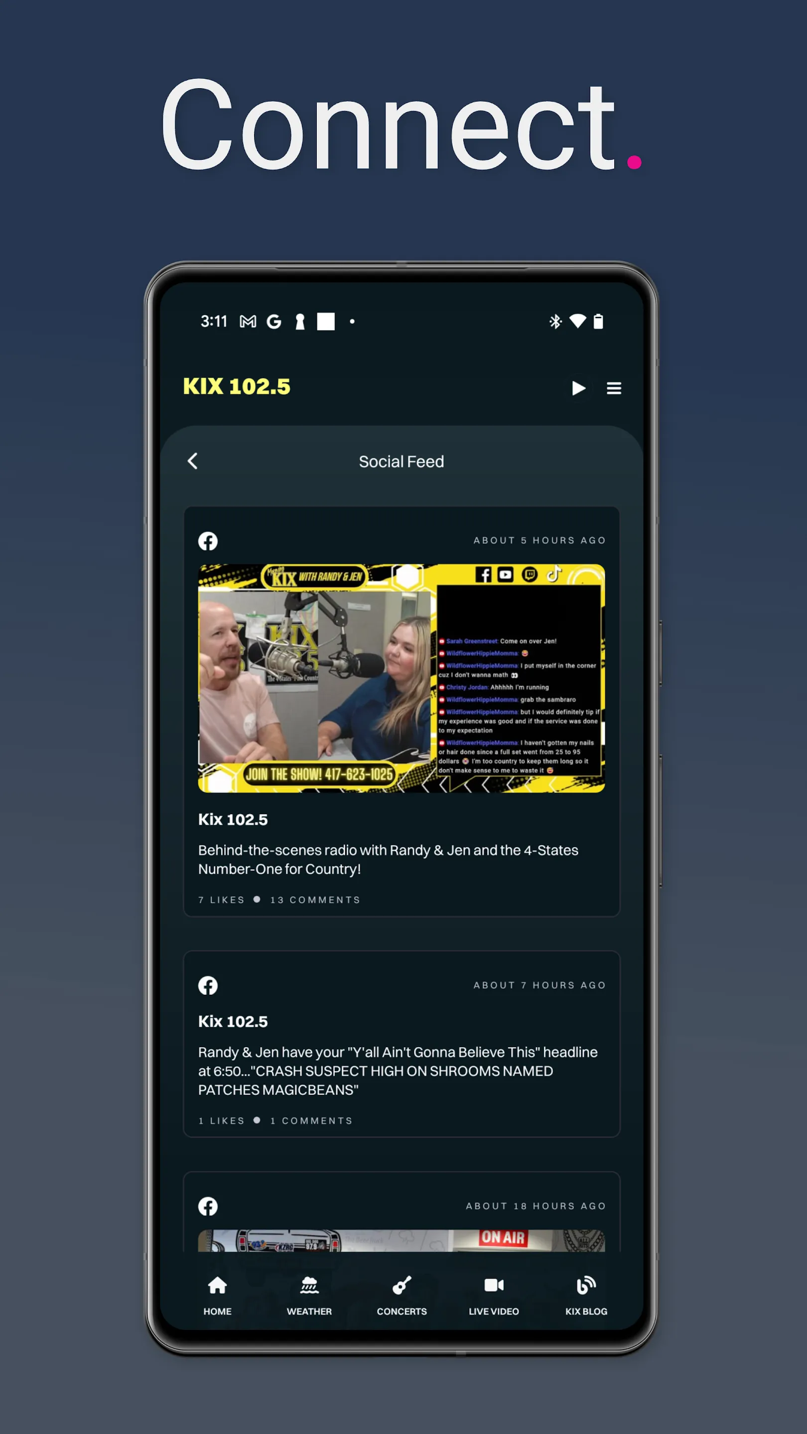 KIX 102.5 | Indus Appstore | Screenshot