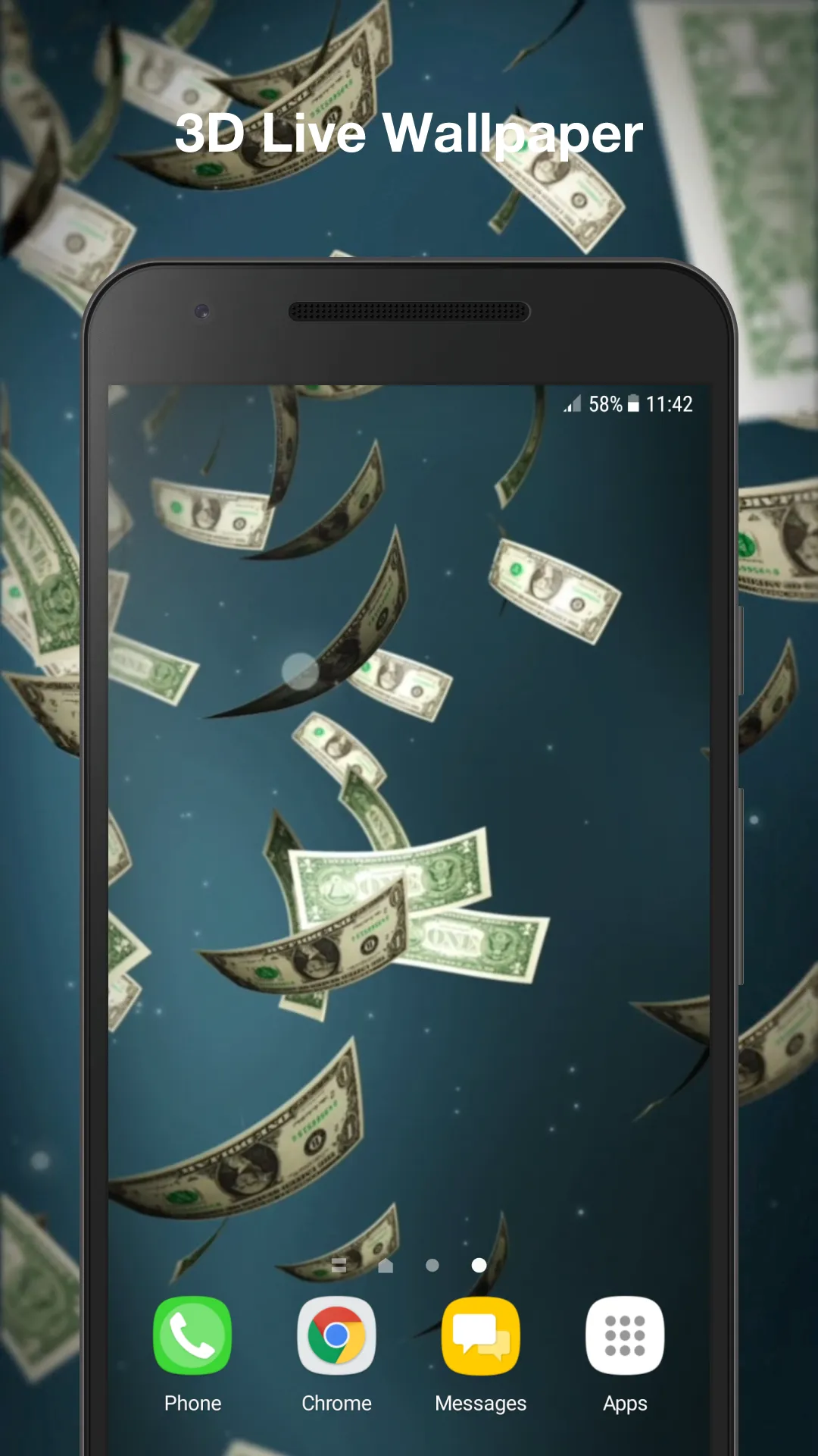 Money Rain Live Wallpaper | Indus Appstore | Screenshot