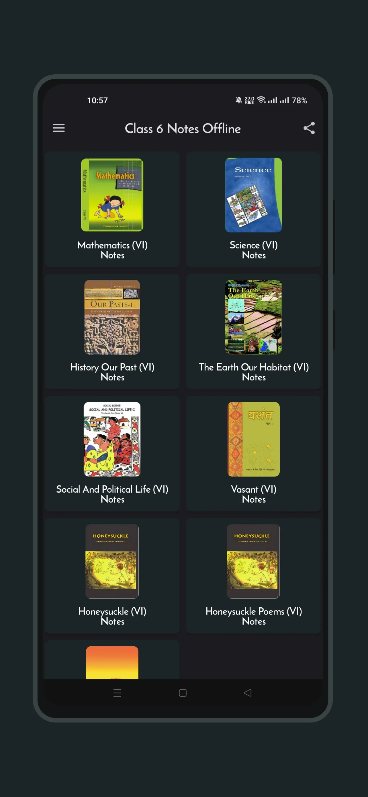 Class 6 Notes Offline | Indus Appstore | Screenshot