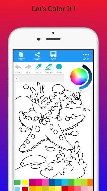 Sea Animals Coloring Book | Indus Appstore | Screenshot