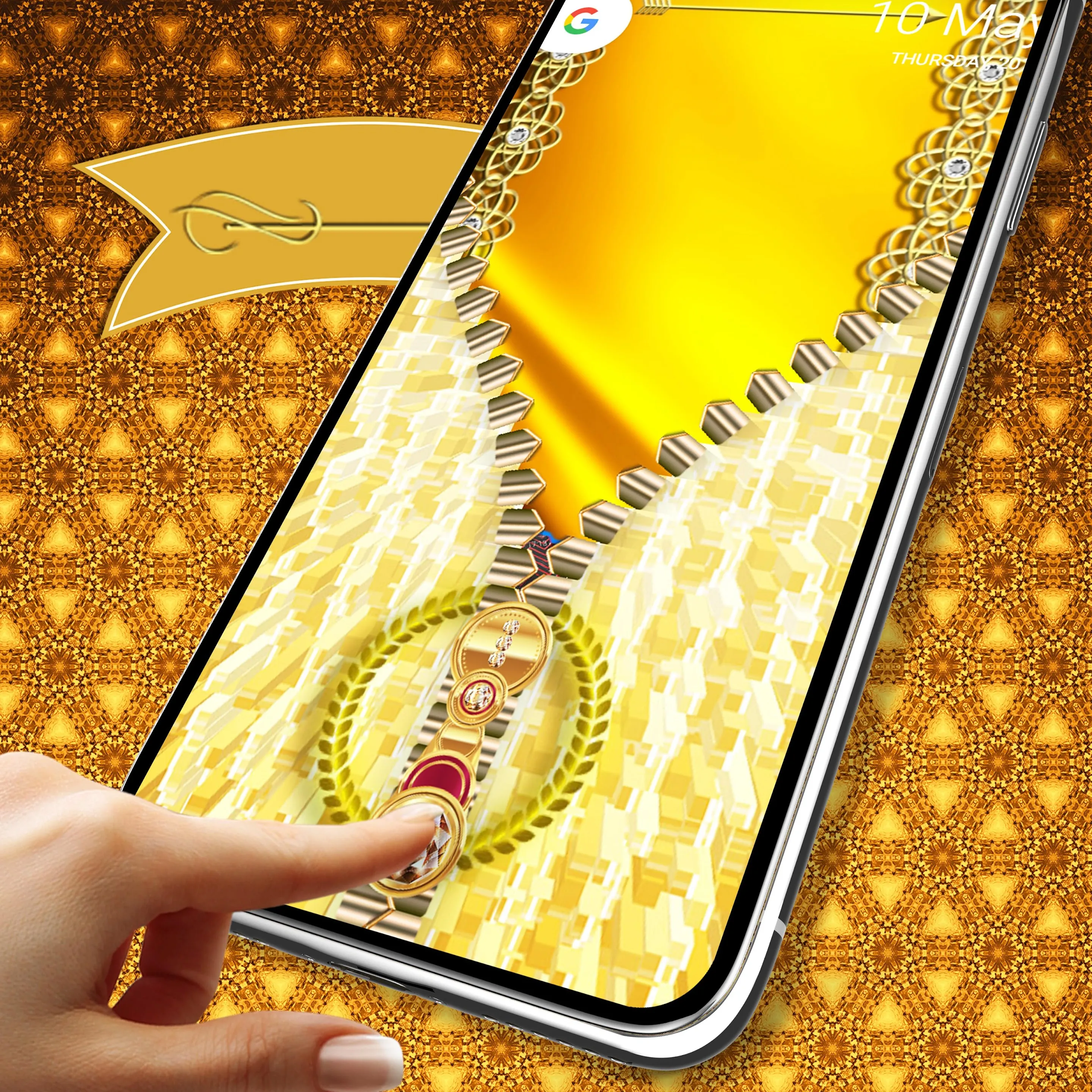 Gold lock screen | Indus Appstore | Screenshot