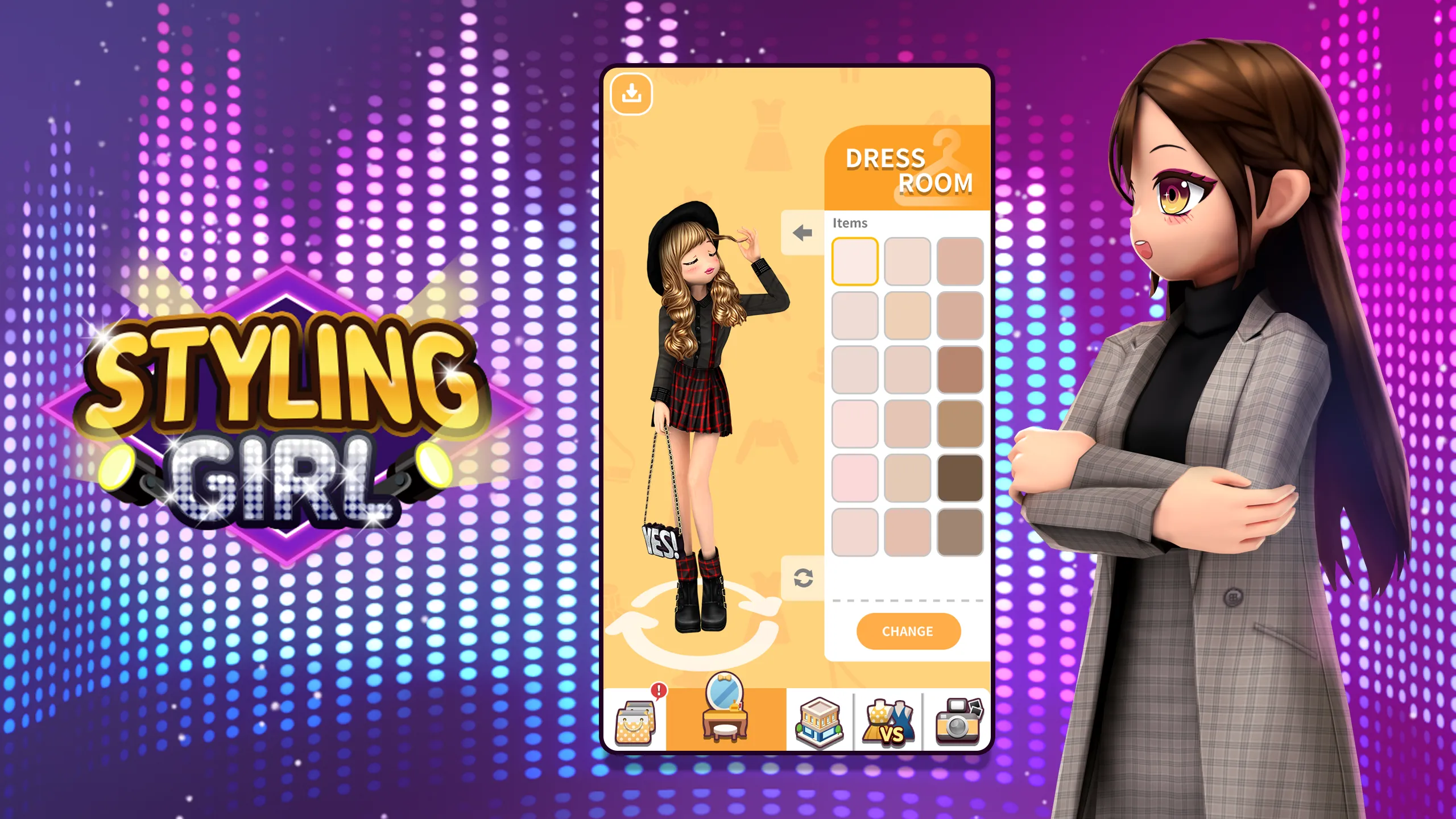 Styling Girl:3D Dress Up Game | Indus Appstore | Screenshot