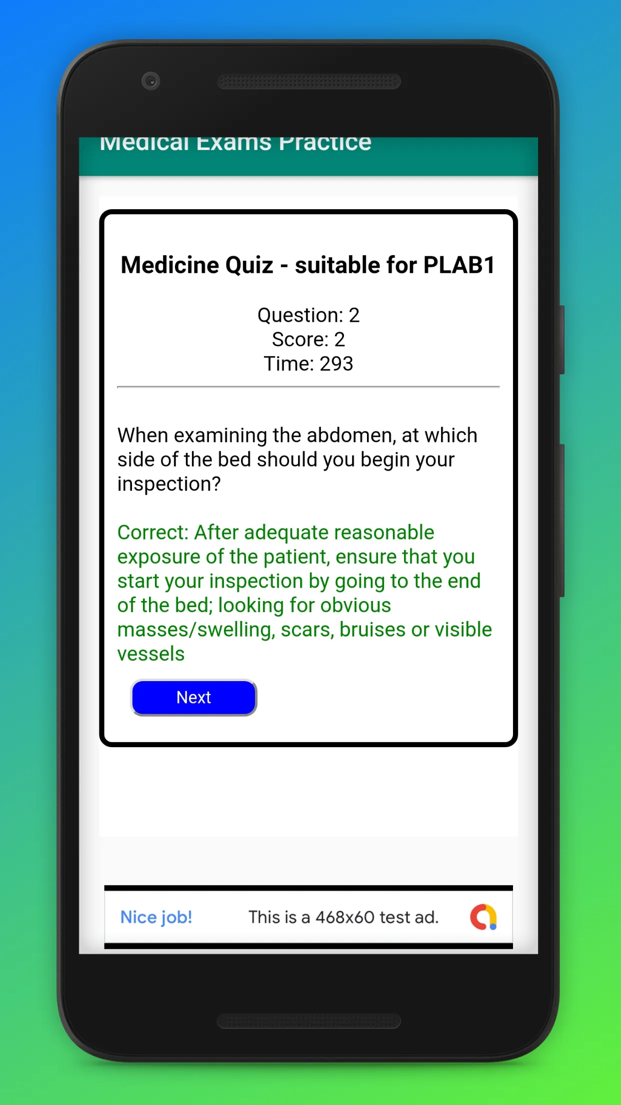 Quiz - medics & doctors - PLAB | Indus Appstore | Screenshot