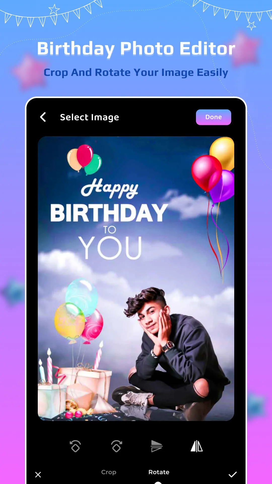 Birthday Photo Editor | Indus Appstore | Screenshot