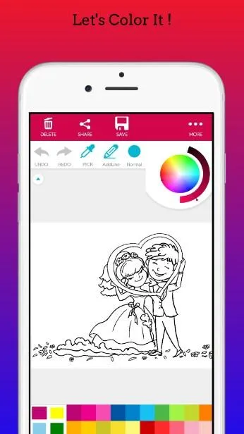 Romantic Love Coloring Book | Indus Appstore | Screenshot