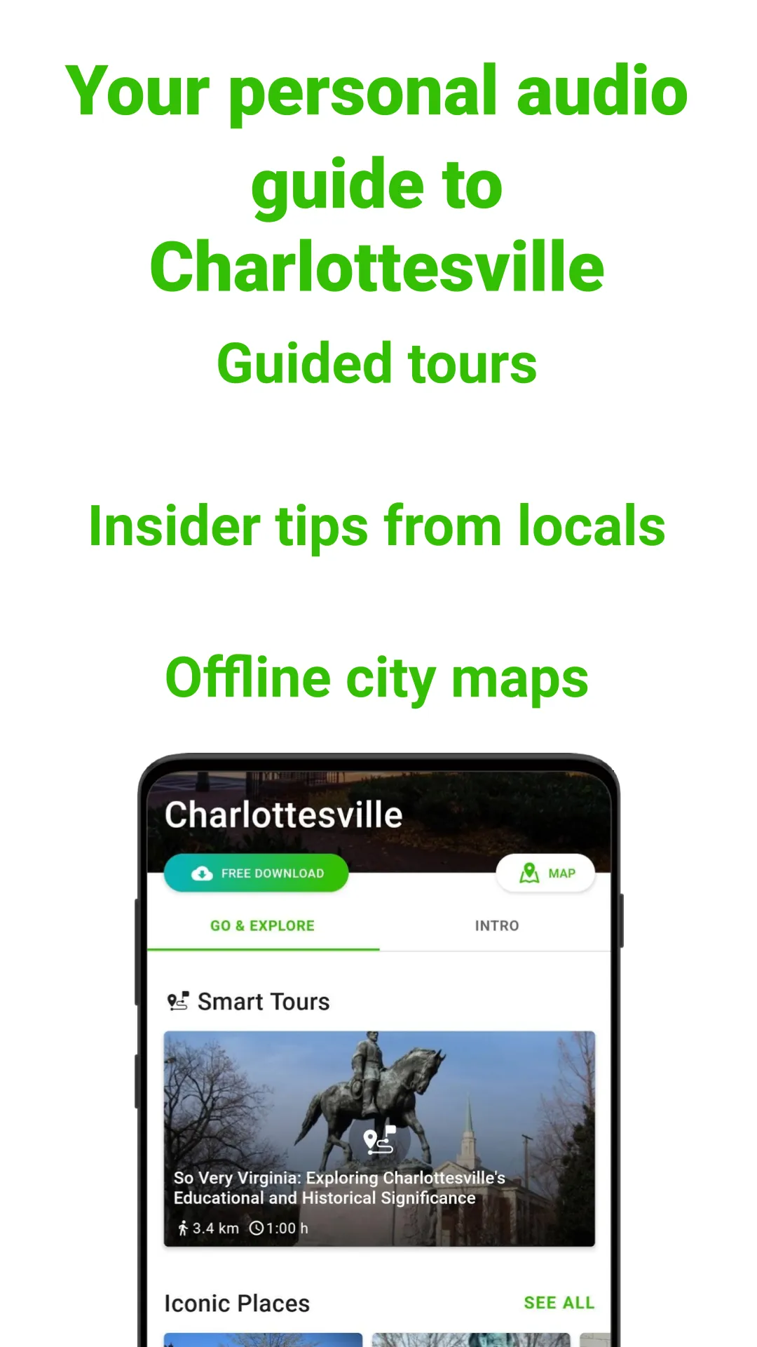 Charlottesville SmartGuide | Indus Appstore | Screenshot