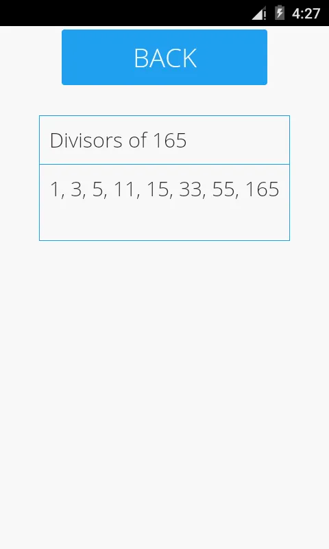 Divisors of a Number | Indus Appstore | Screenshot