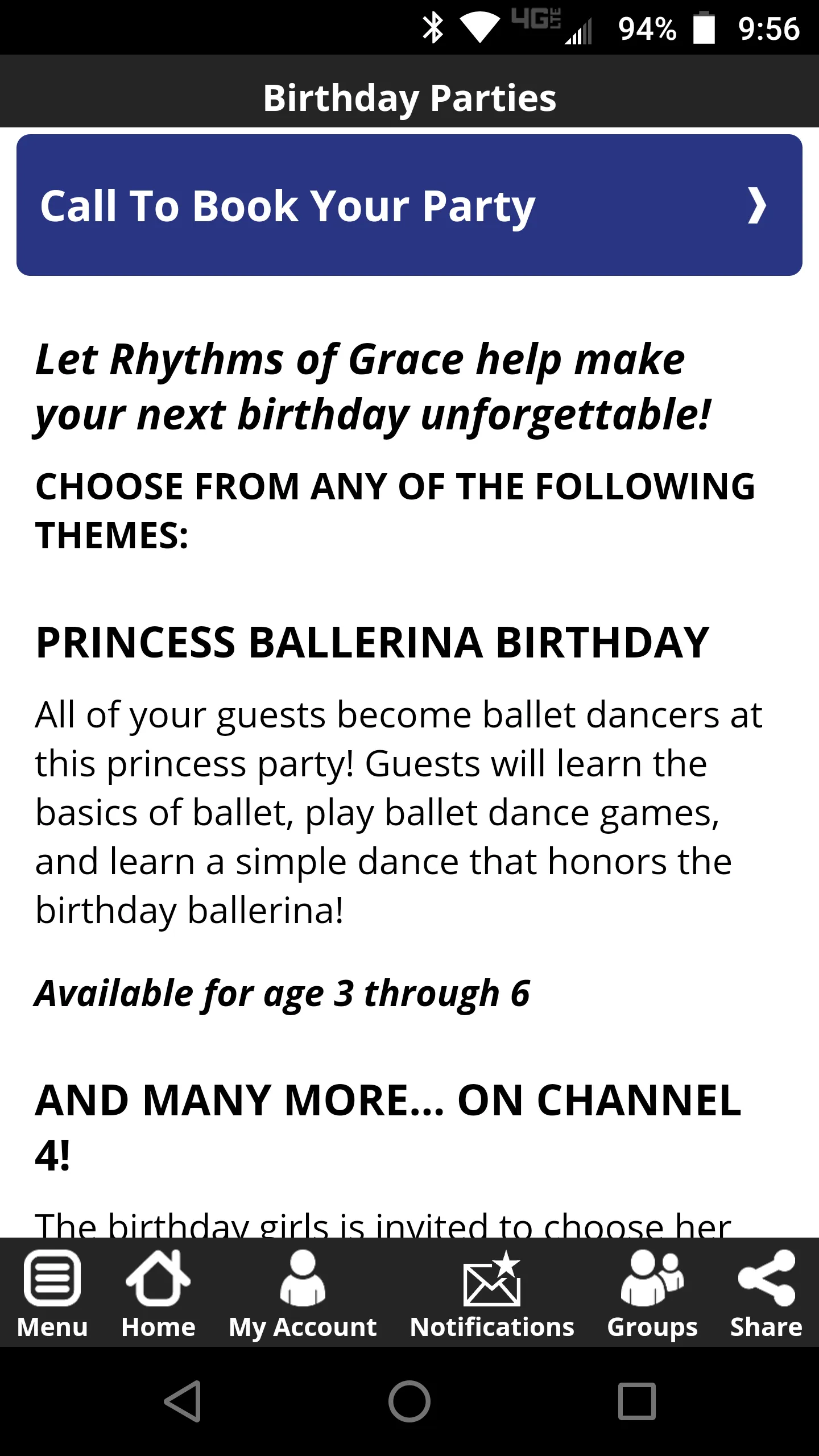 Rhythms of Grace Dance Studio | Indus Appstore | Screenshot