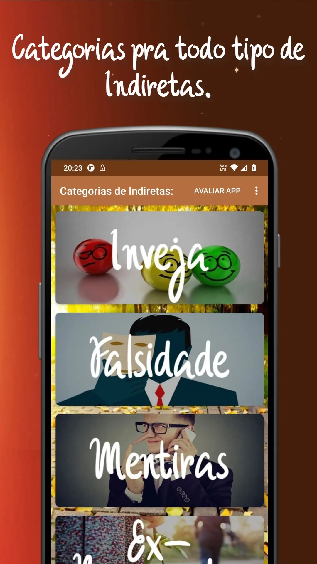 Mensagens de Indiretas prontas | Indus Appstore | Screenshot