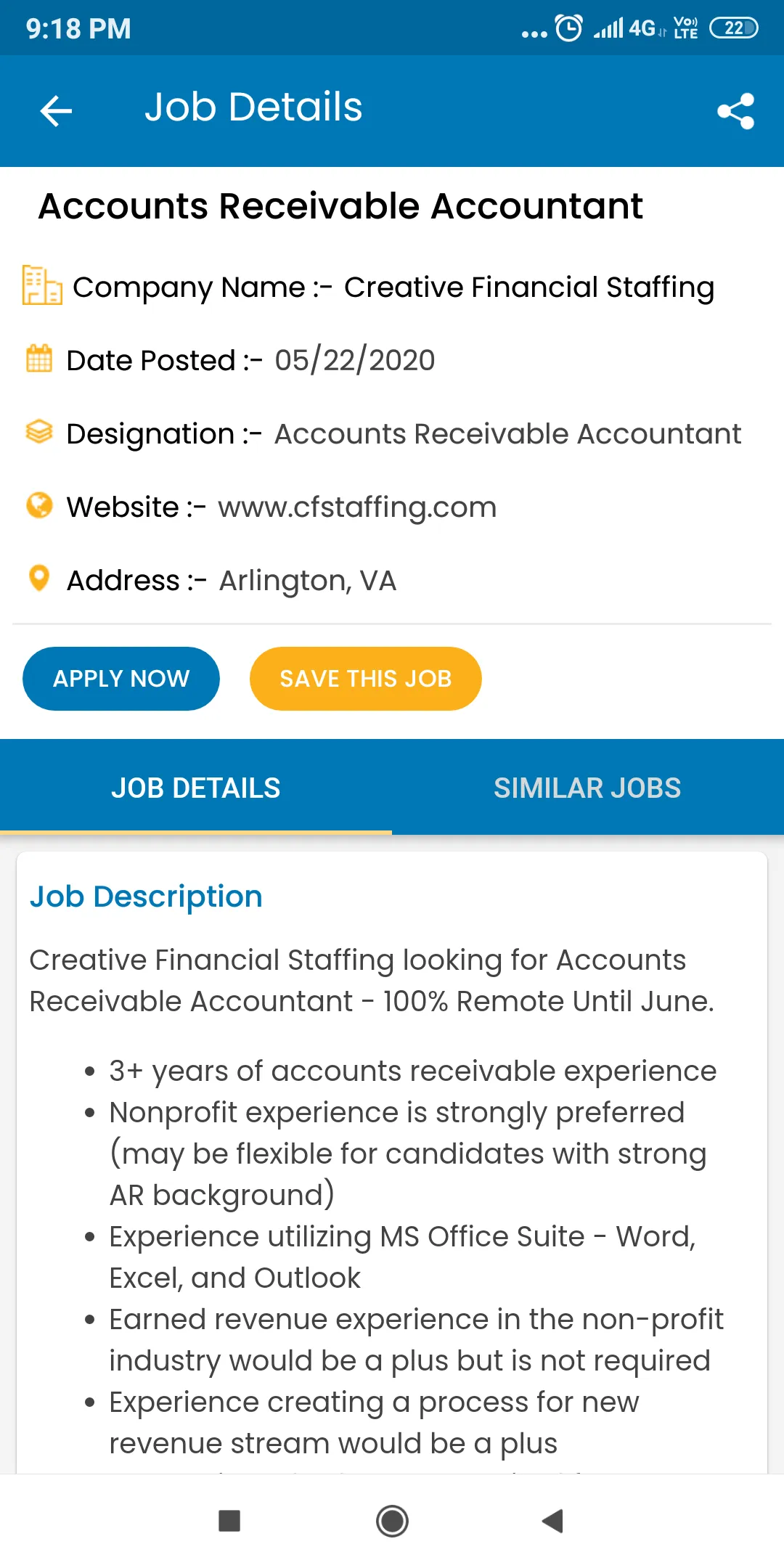 USA Jobs App Latest Jobs | Indus Appstore | Screenshot