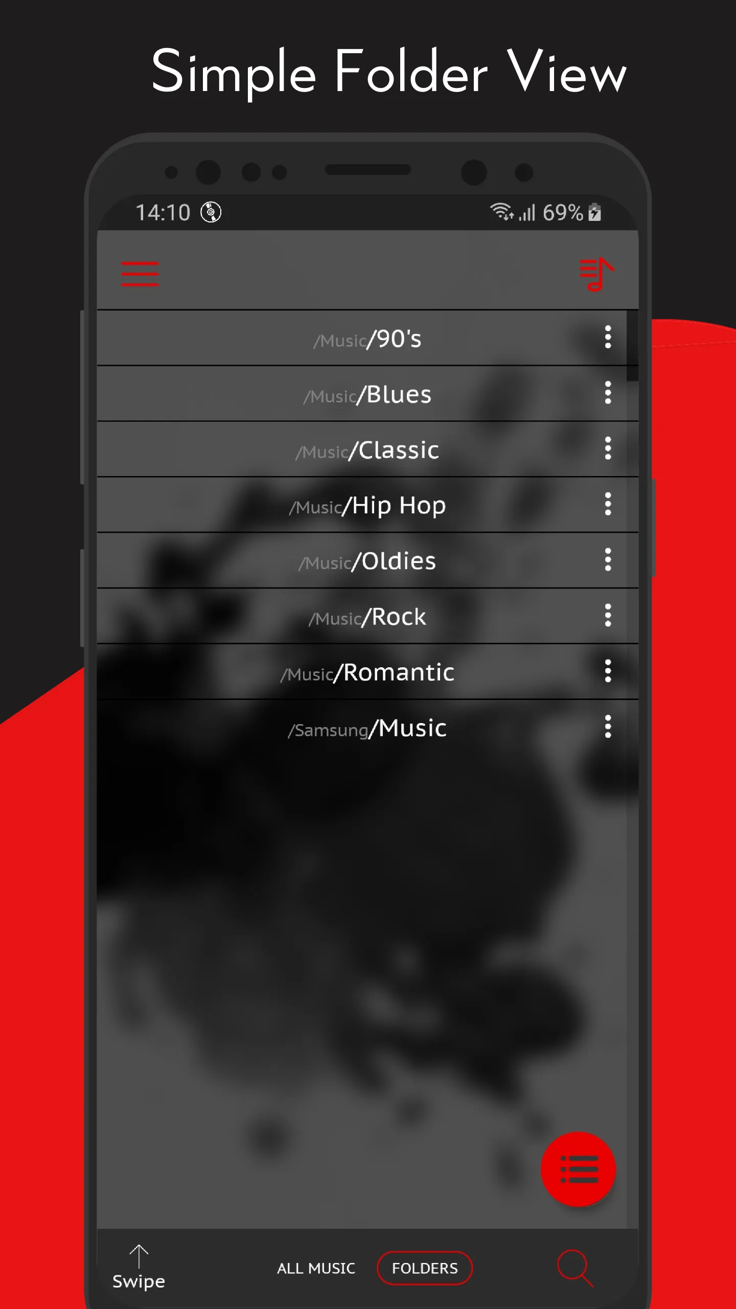 Crimson Music Player | Indus Appstore | Screenshot