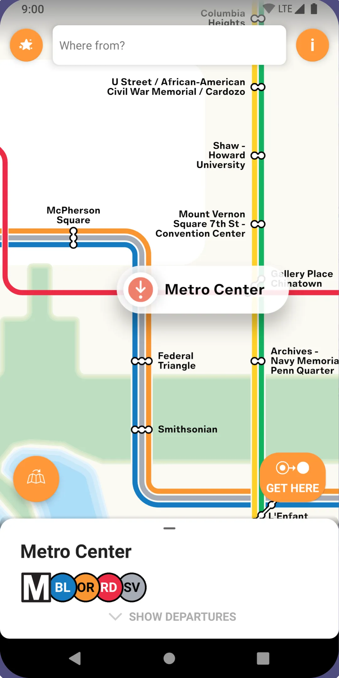 Washington DC Metro Route Map | Indus Appstore | Screenshot