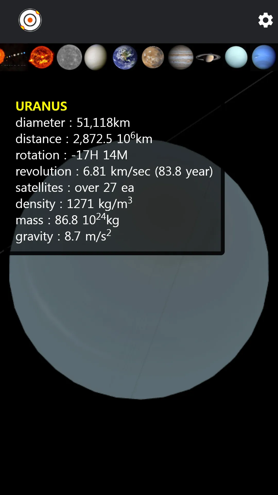 Solar System - 3D   Real Scale | Indus Appstore | Screenshot