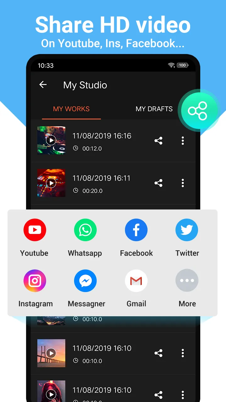 Video Maker Music Video Editor | Indus Appstore | Screenshot