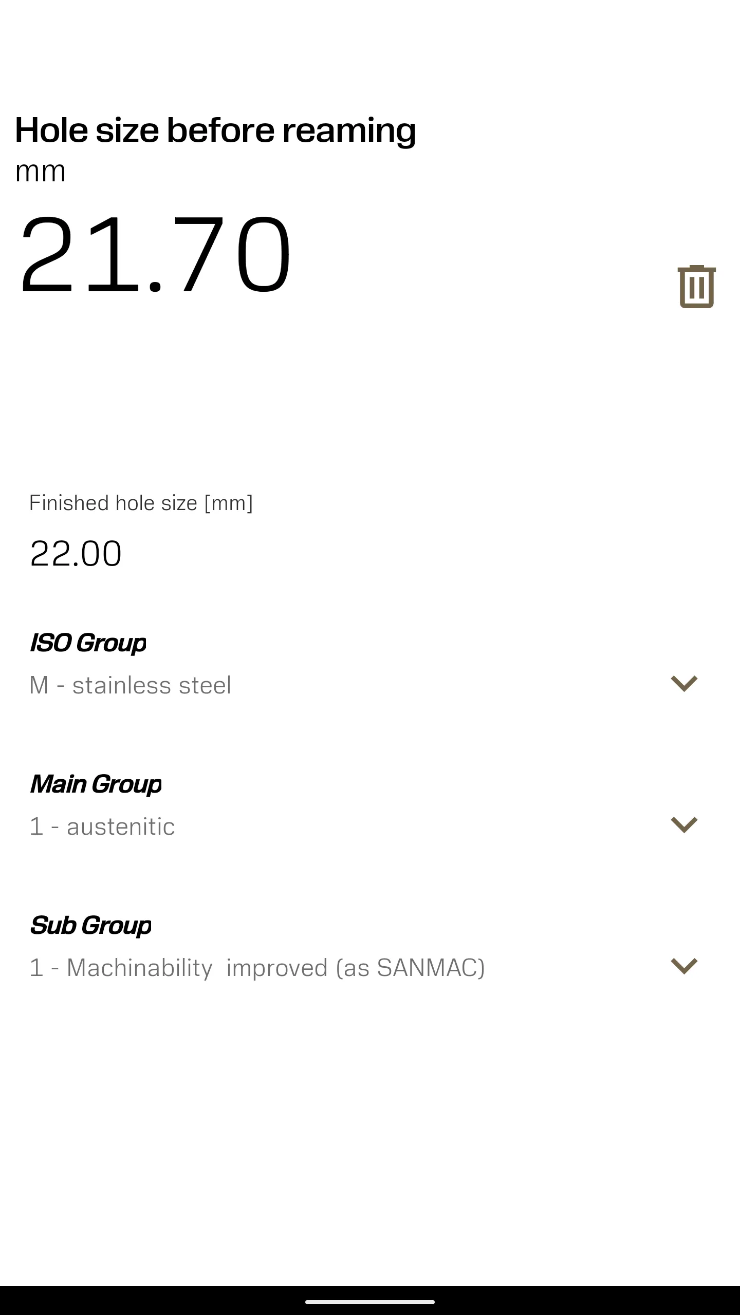 Machining Calculator | Indus Appstore | Screenshot