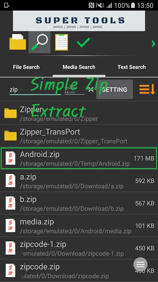 Zipper - File Management | Indus Appstore | Screenshot