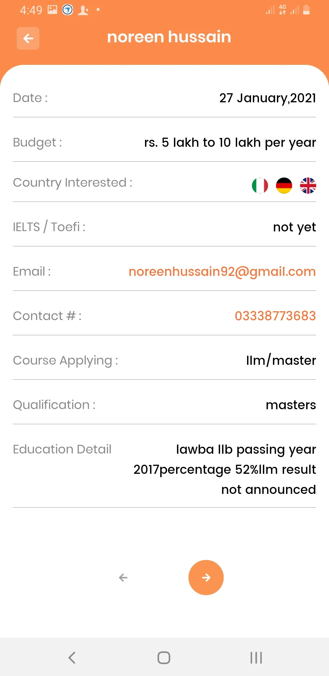 Study Abroad Consultants | Indus Appstore | Screenshot