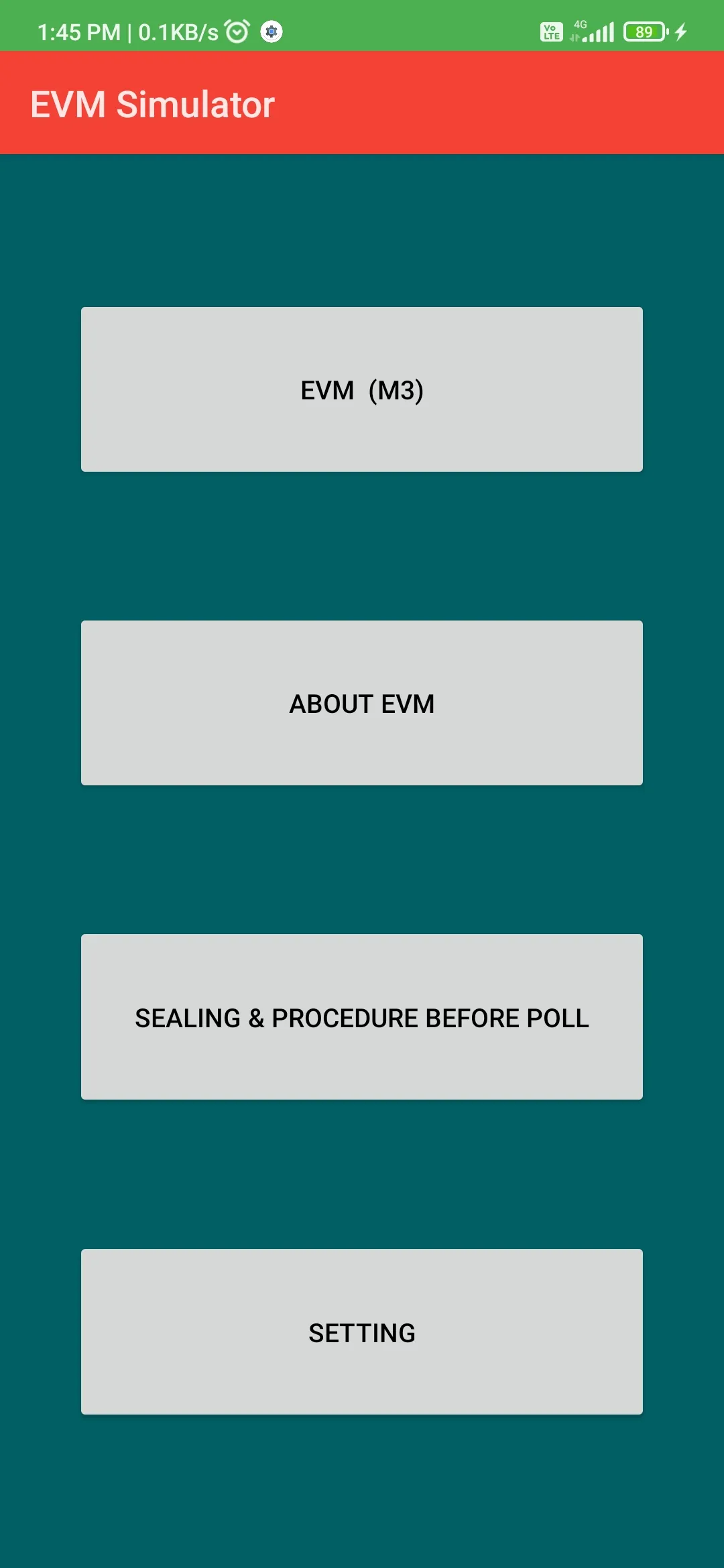 EVM: Electronic Voting Machine | Indus Appstore | Screenshot