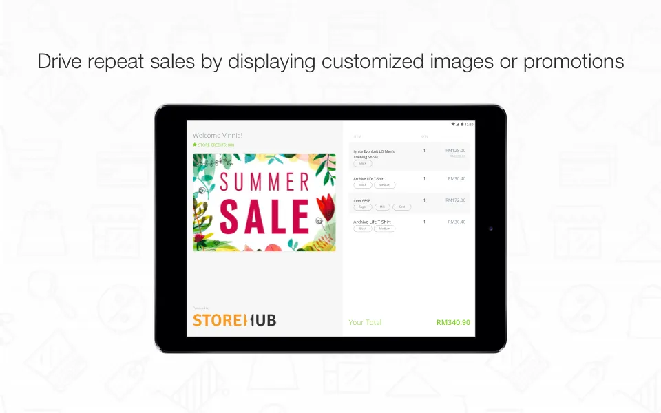 StoreHub Customer Display | Indus Appstore | Screenshot