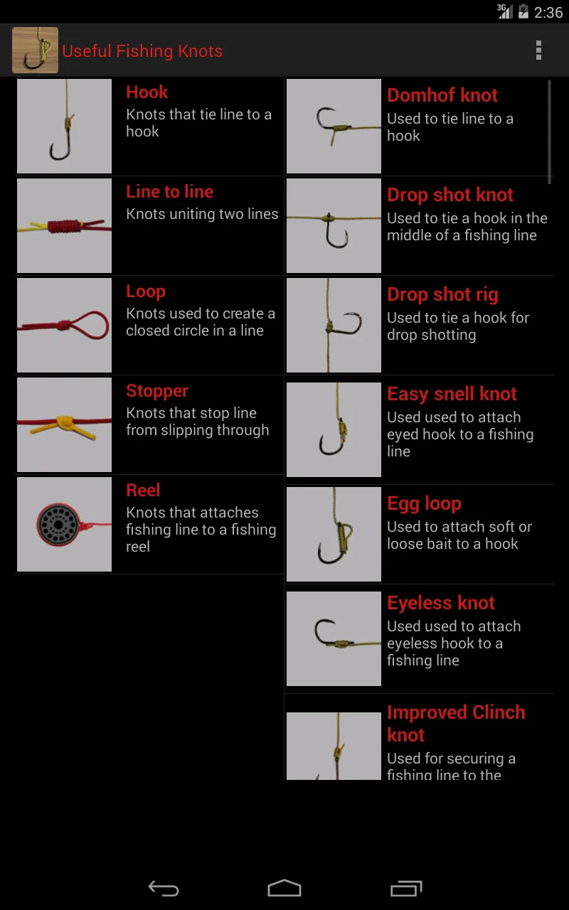 Useful Fishing Knots | Indus Appstore | Screenshot