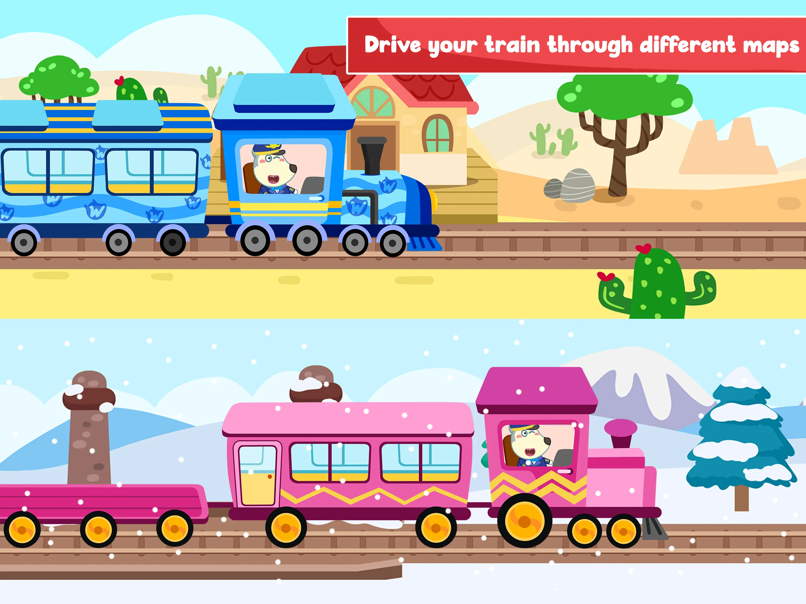 Wolfoo Train - Railway Station | Indus Appstore | Screenshot