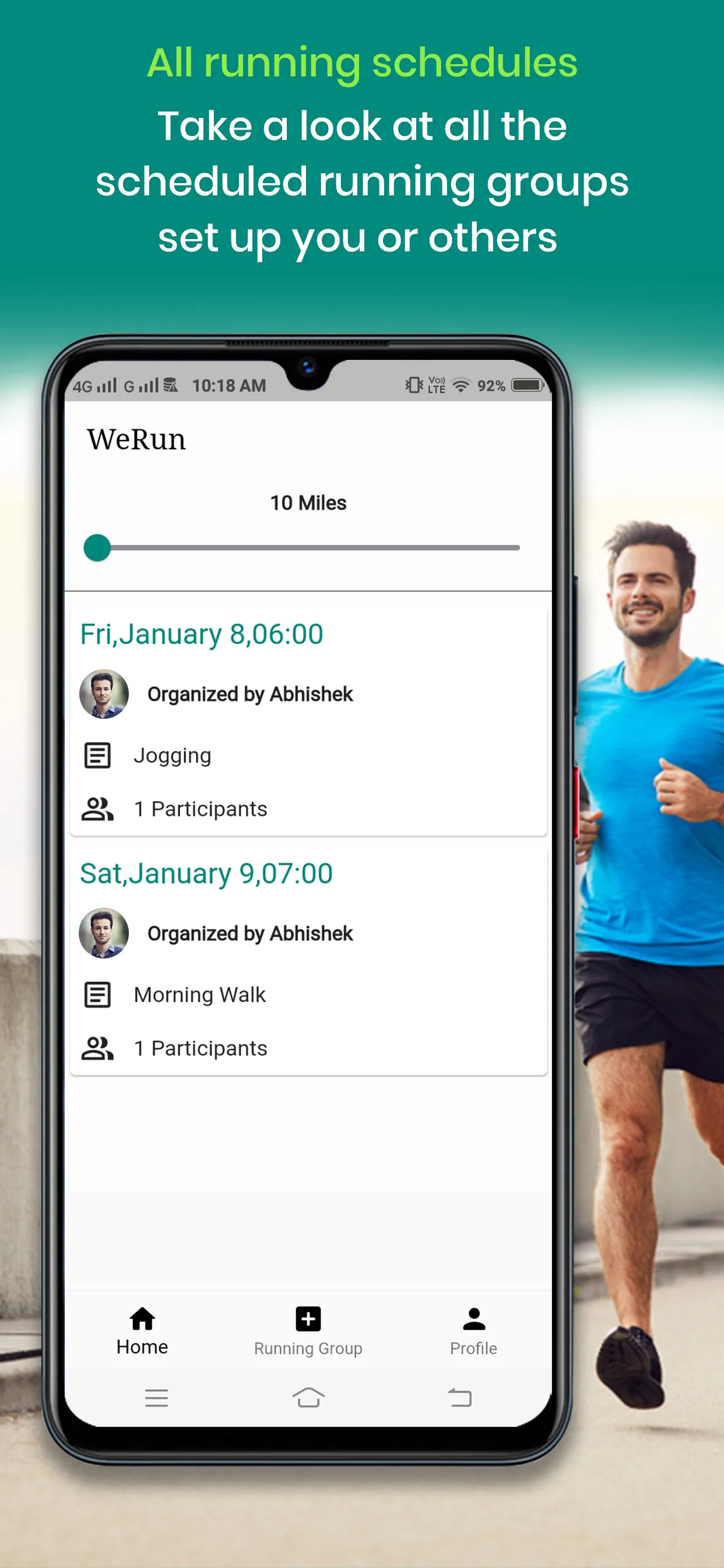 WeRun - Join a running group | Indus Appstore | Screenshot