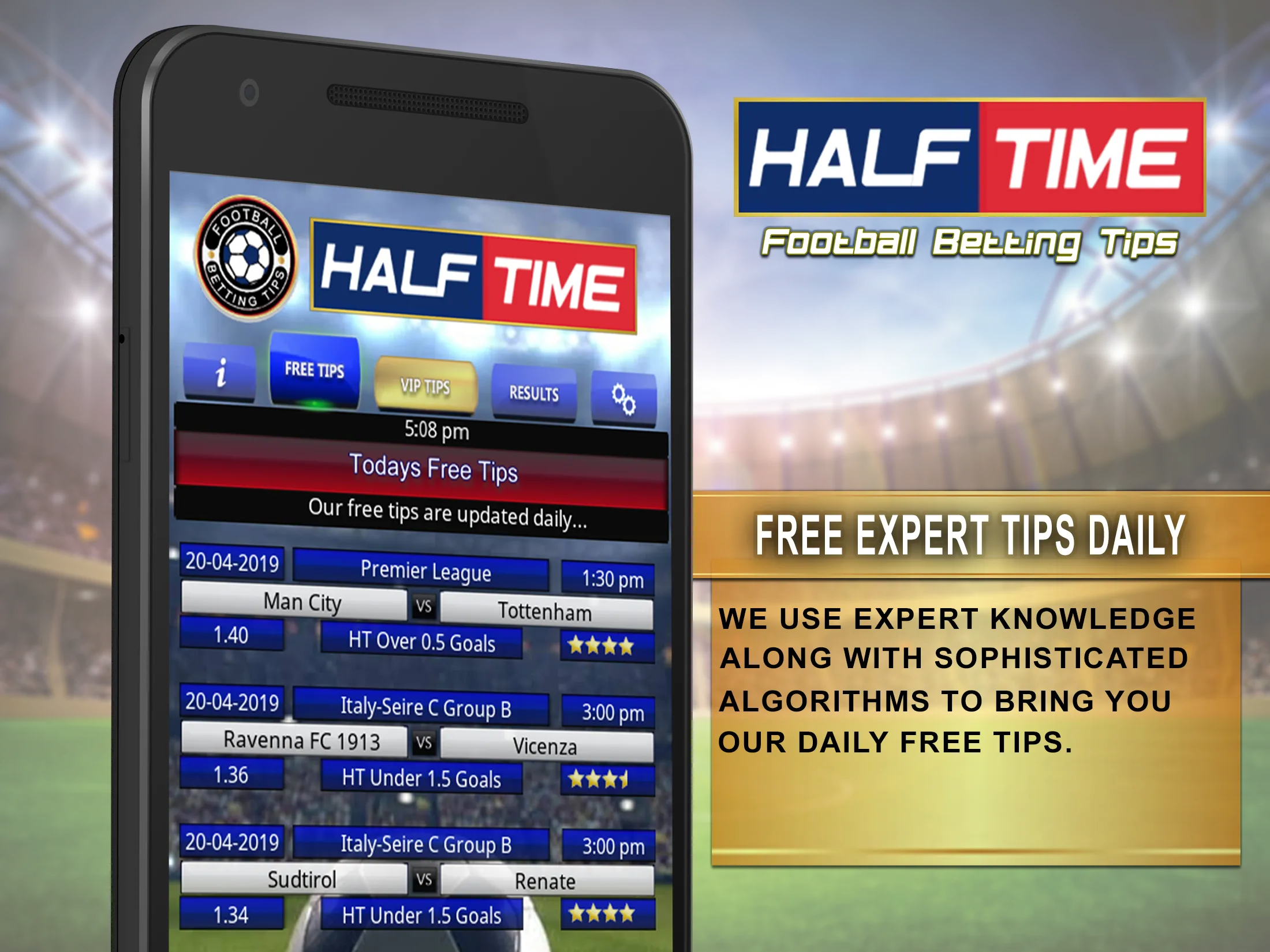 Half Time football betting tip | Indus Appstore | Screenshot