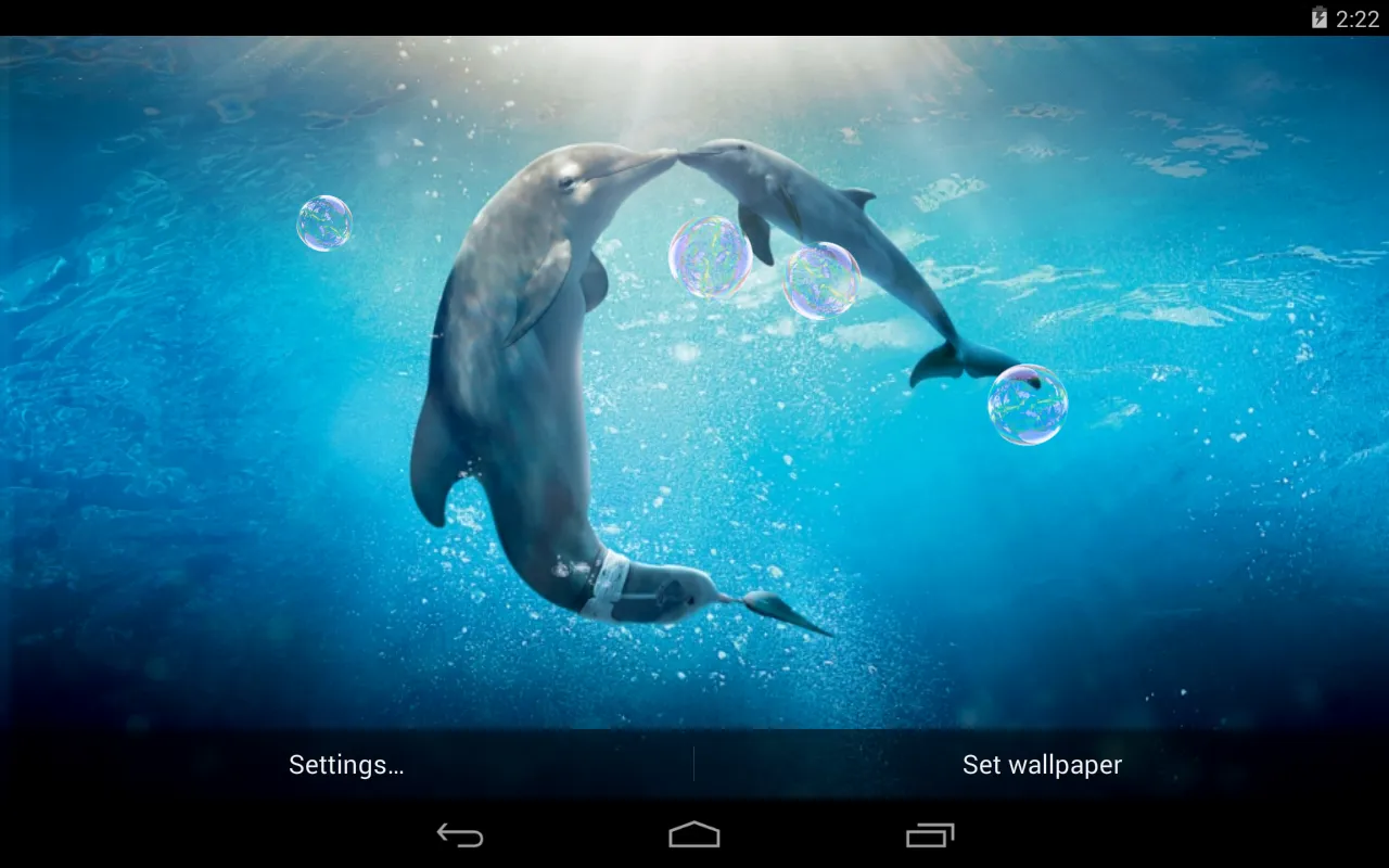 Dolphins Live Wallpaper | Indus Appstore | Screenshot