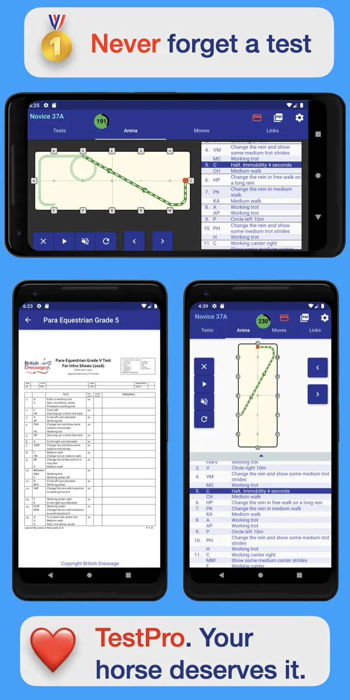 BD British Dressage TestPro | Indus Appstore | Screenshot