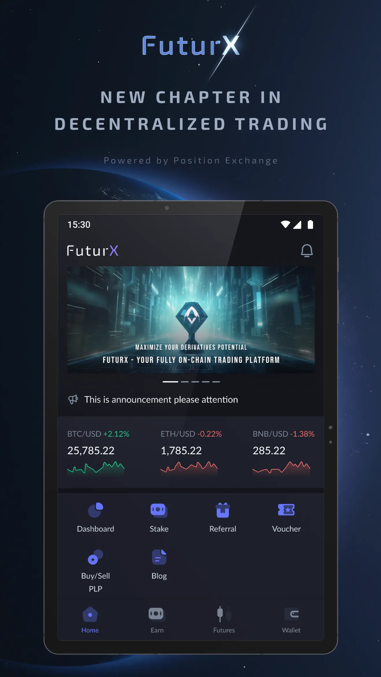 FuturX - On-Chain Futures | Indus Appstore | Screenshot