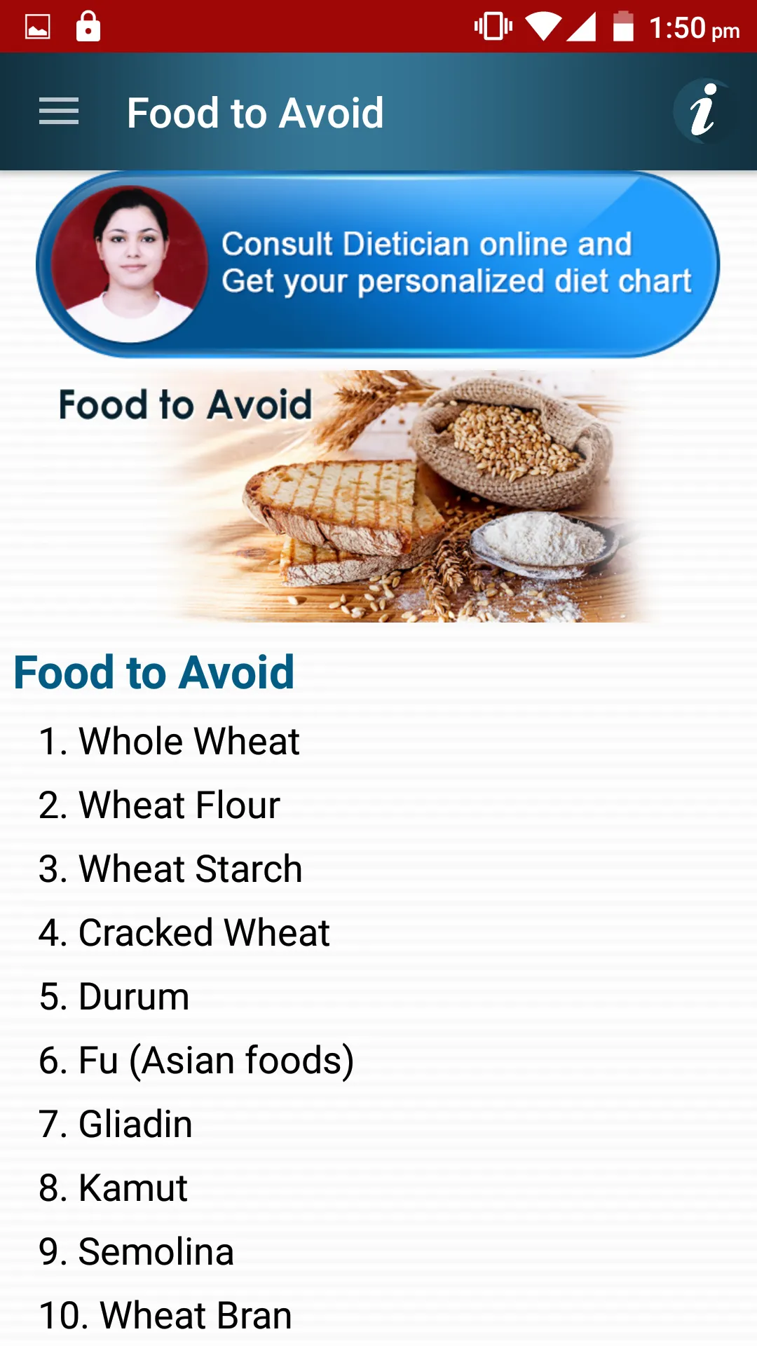 Celiac Disease Wheat & Gluten | Indus Appstore | Screenshot