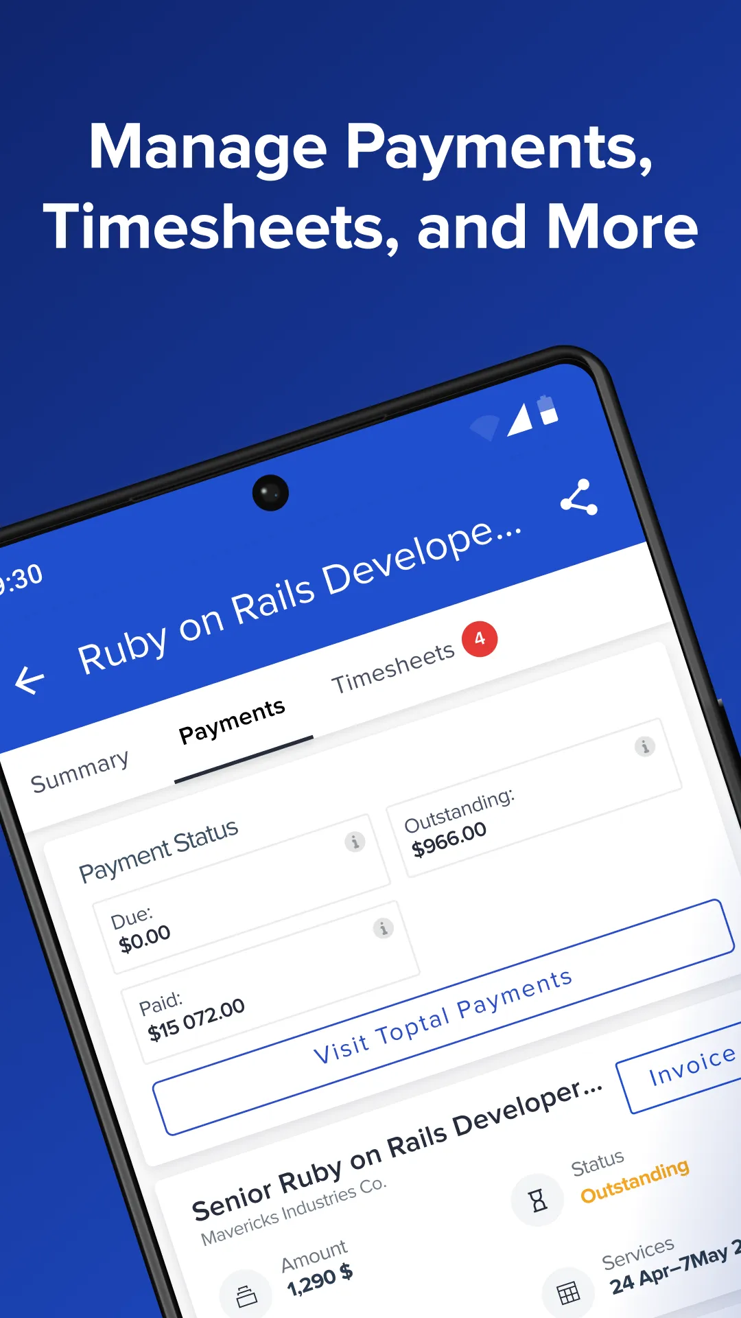 Toptal Talent | Indus Appstore | Screenshot