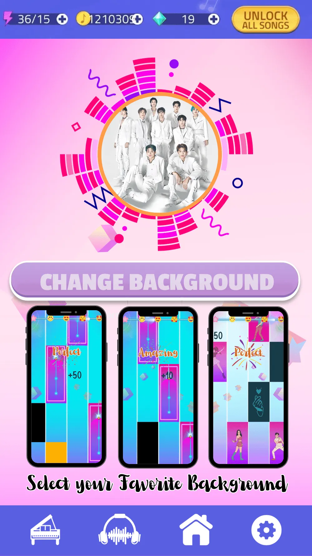 NCT 127 Piano Tiles Game | Indus Appstore | Screenshot