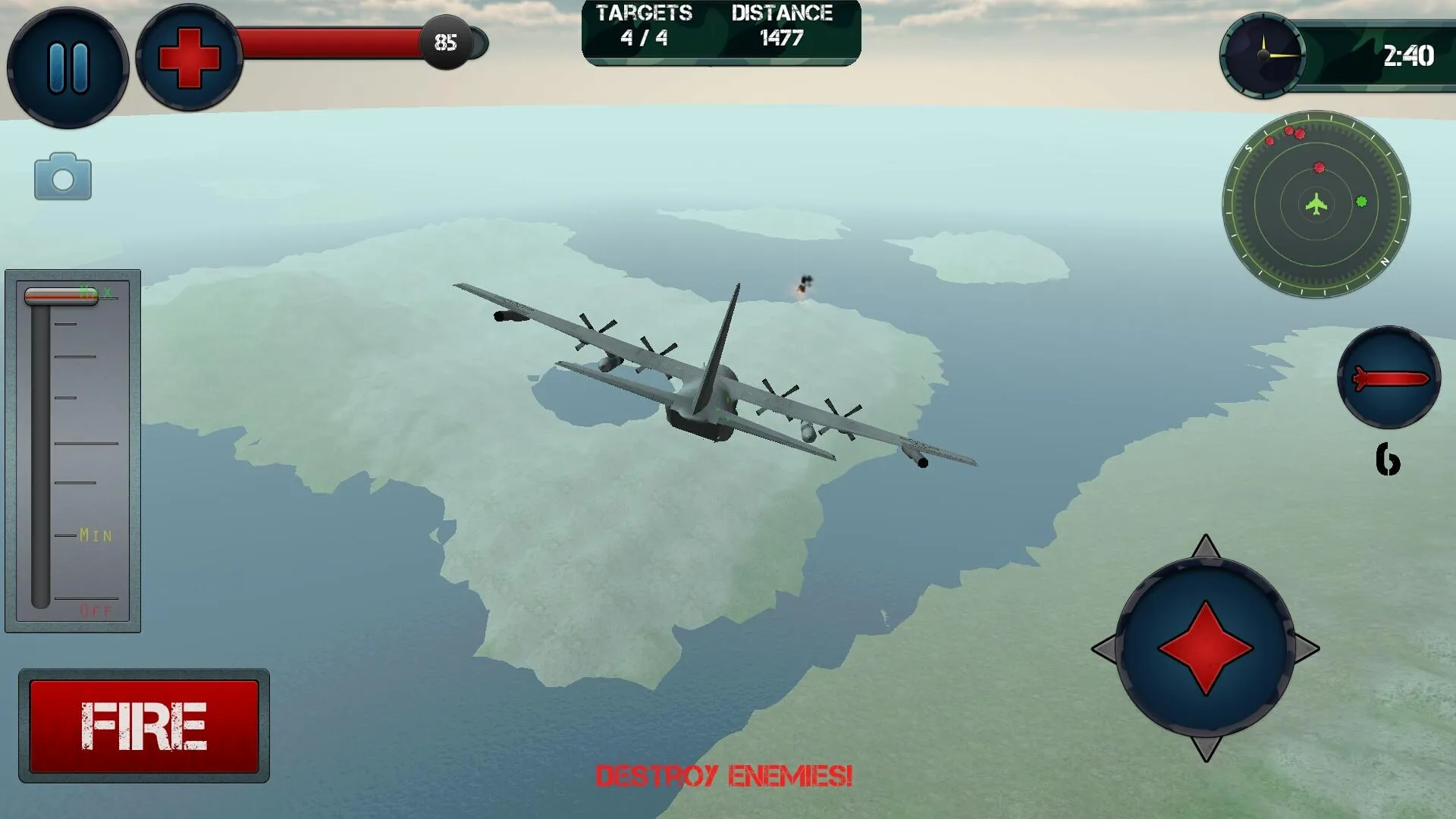 Airplane Gunship Simulator 3D | Indus Appstore | Screenshot