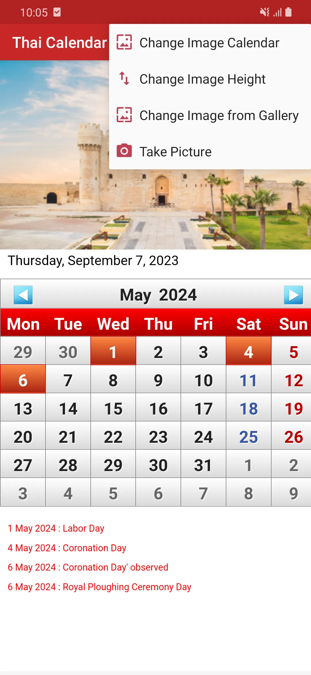 Thai Calendar 2025 | Indus Appstore | Screenshot