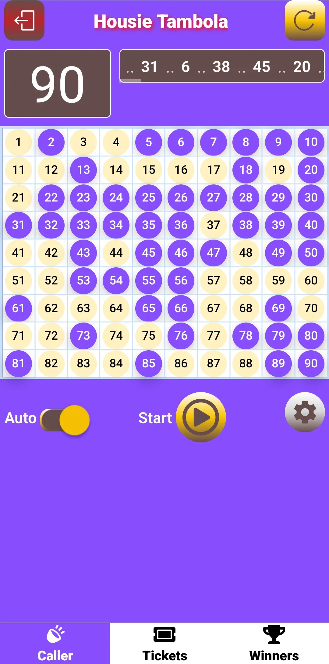 Housie Tambola Number Caller90 | Indus Appstore | Screenshot