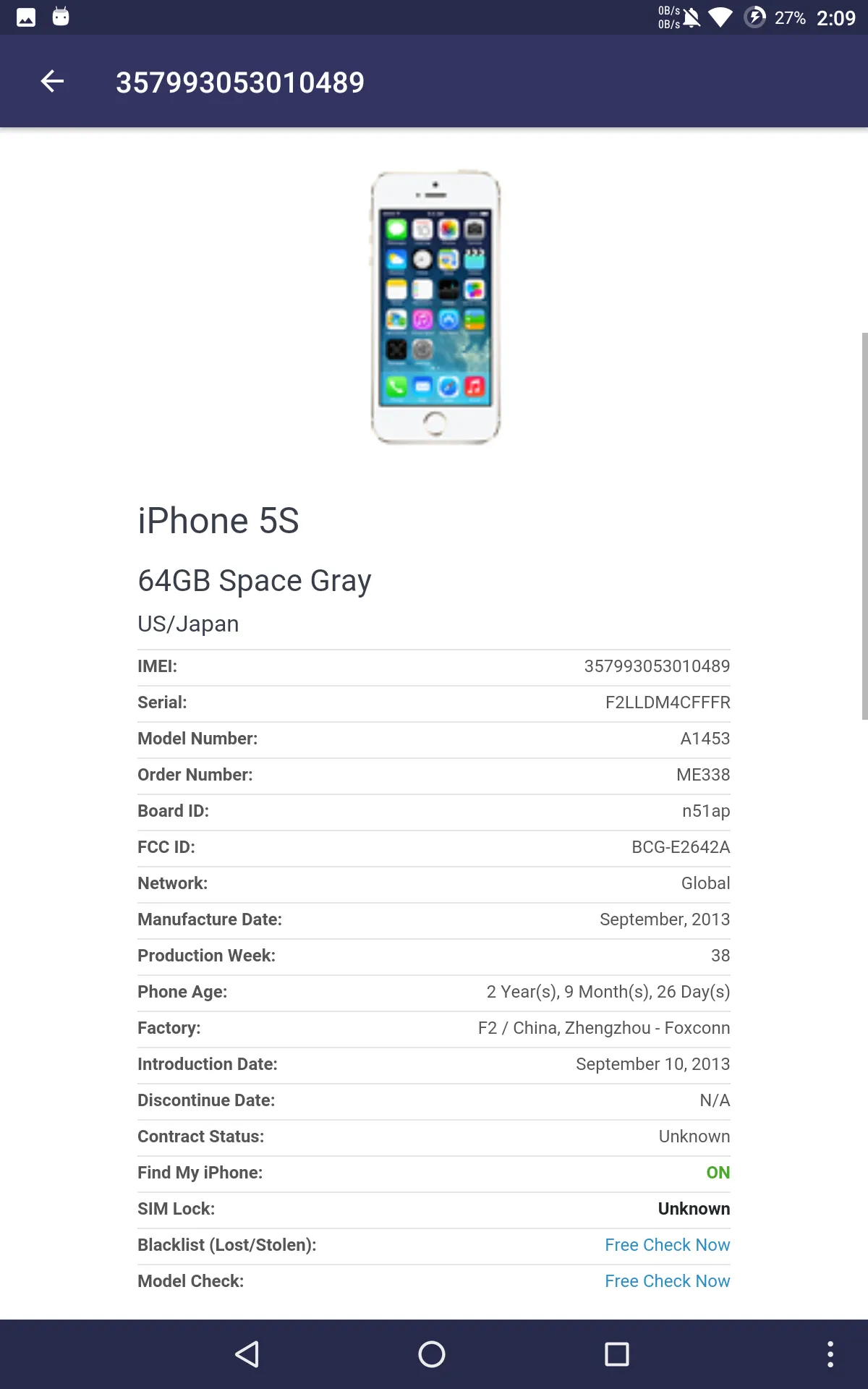 iDevice Check - IMEI Checking | Indus Appstore | Screenshot