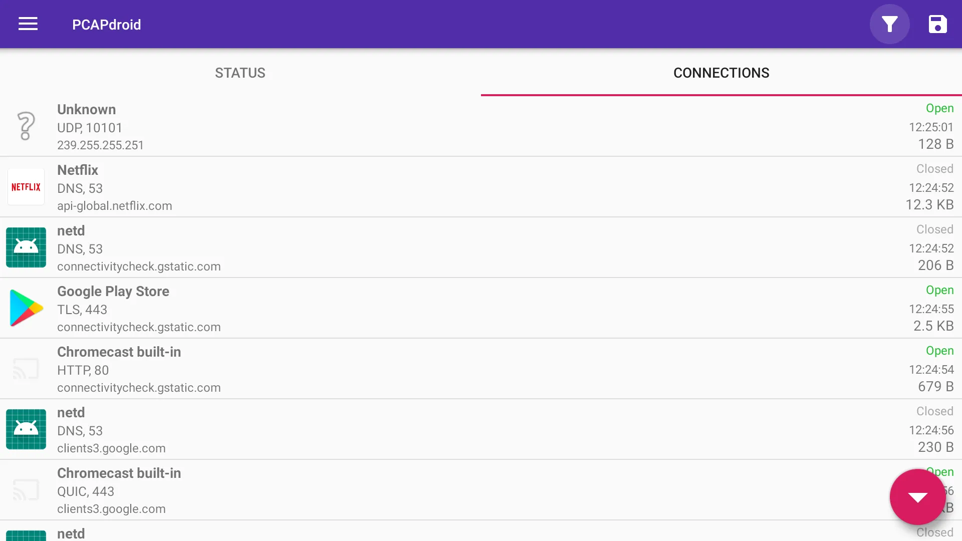 PCAPdroid - network monitor | Indus Appstore | Screenshot