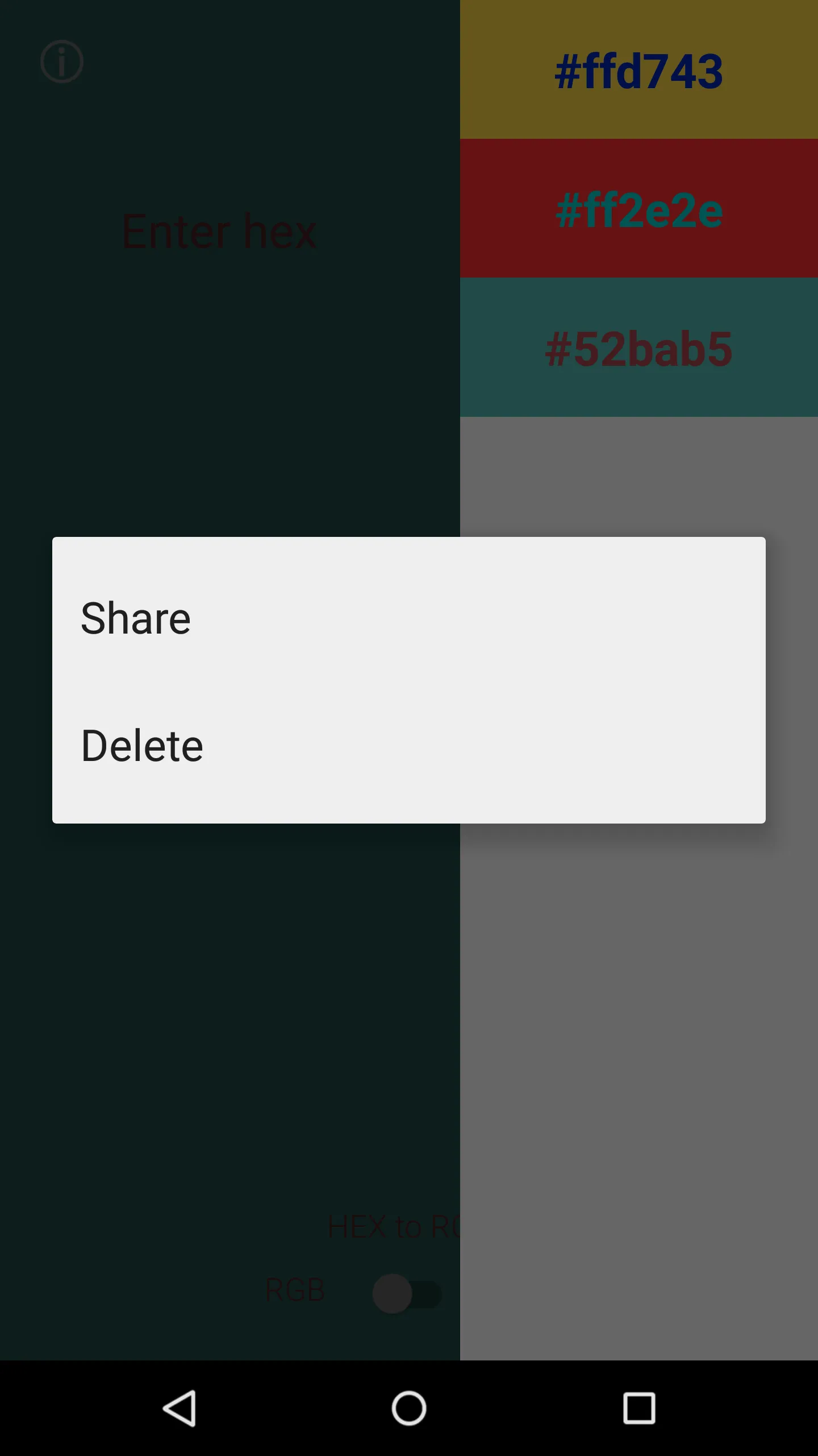 Hexify – RGB to Hex to RGB | Indus Appstore | Screenshot