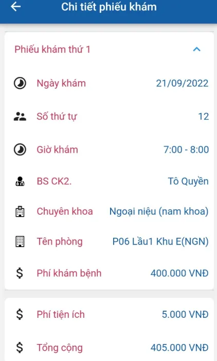 Đăng ký khám - BV ND GIA ĐỊNH | Indus Appstore | Screenshot