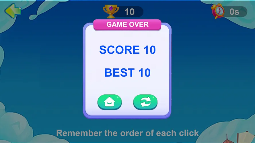 Sequential Click Game | Indus Appstore | Screenshot