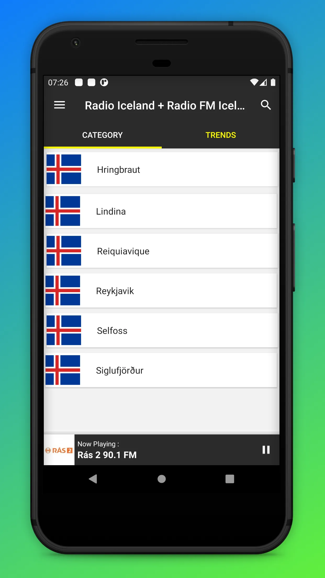 Radio Iceland FM - Radio App | Indus Appstore | Screenshot