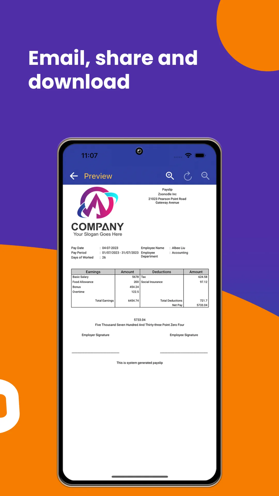 Auto Payslip Generator | Indus Appstore | Screenshot