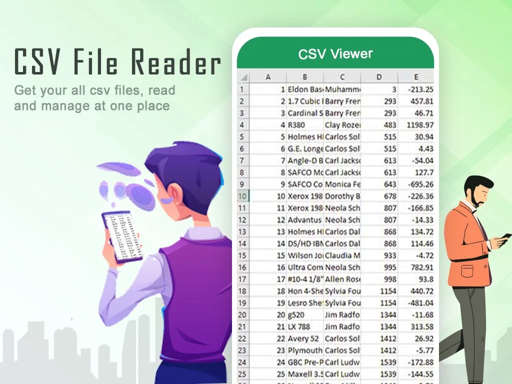 CSV File Reader & CSV Viewer | Indus Appstore | Screenshot