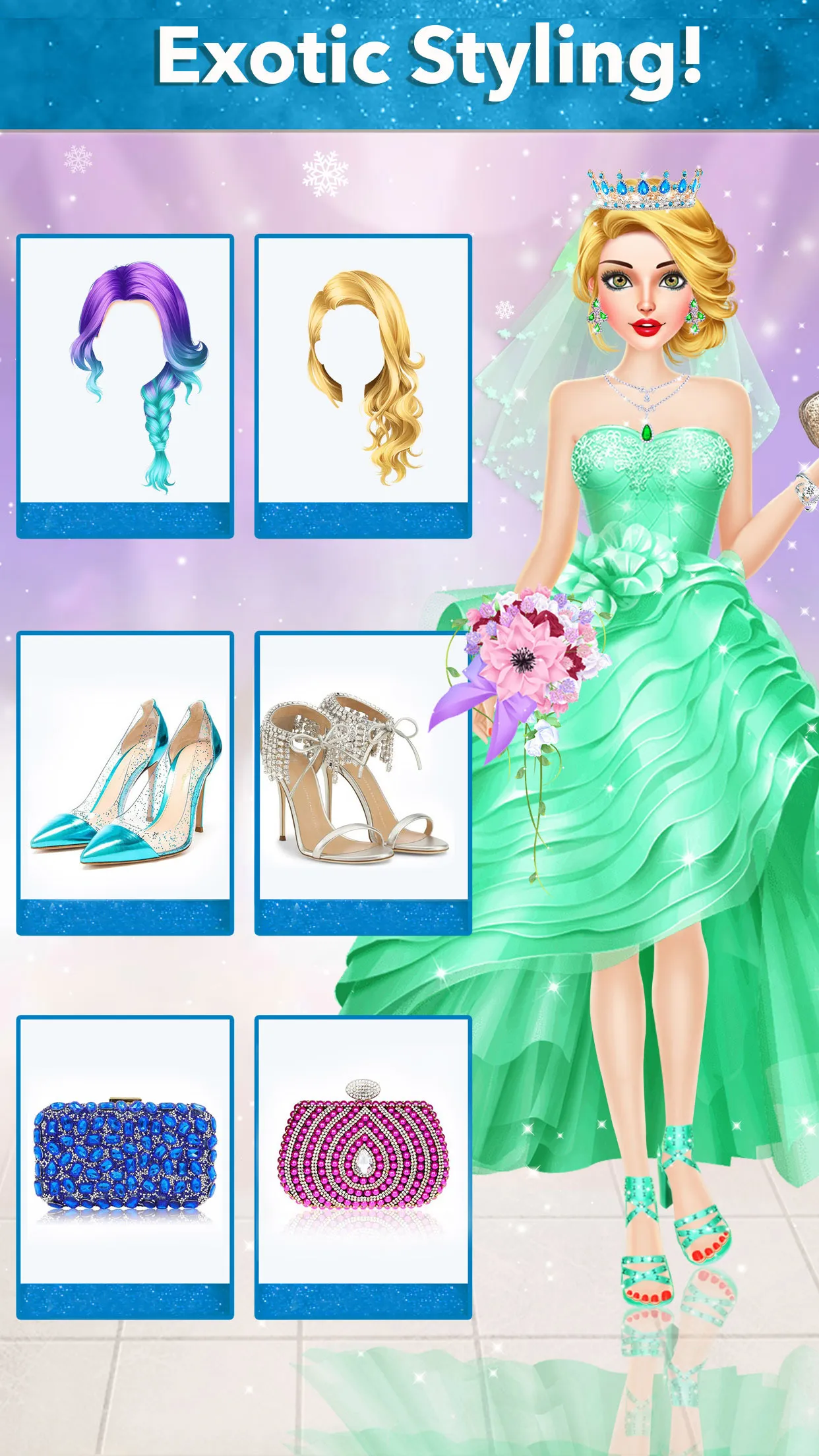 Ice Princess Wedding Dress Up | Indus Appstore | Screenshot