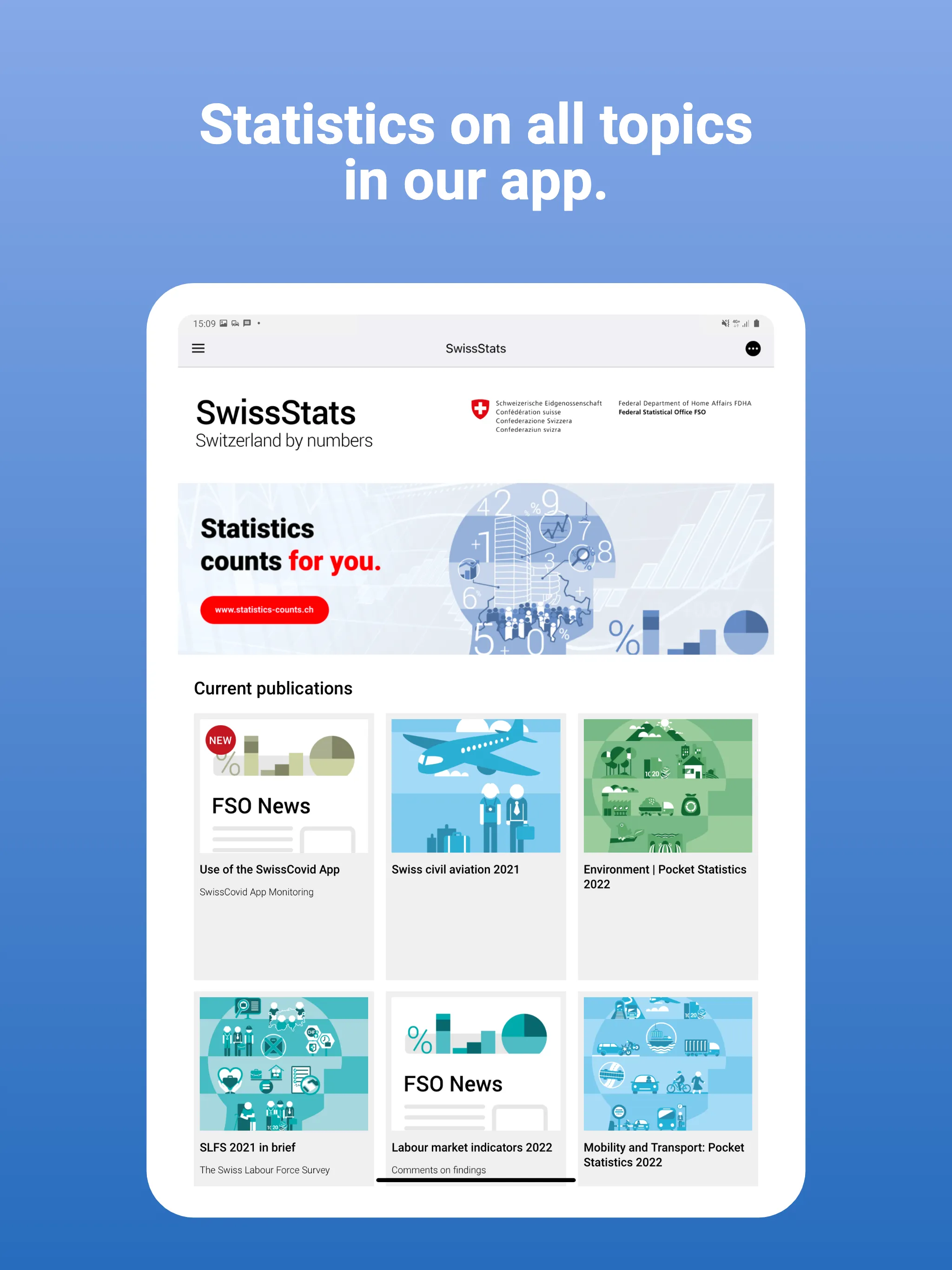 SwissStats – FSO Publications | Indus Appstore | Screenshot