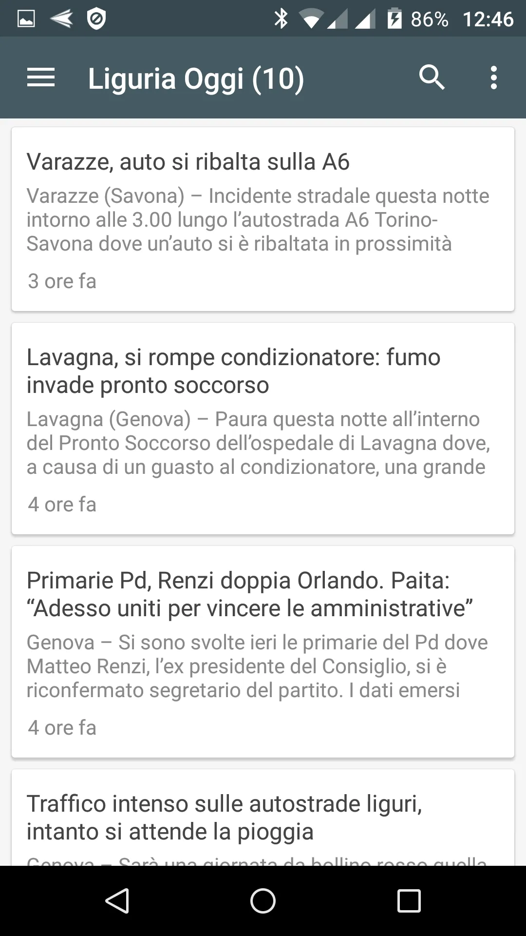 Liguria notizie locali | Indus Appstore | Screenshot